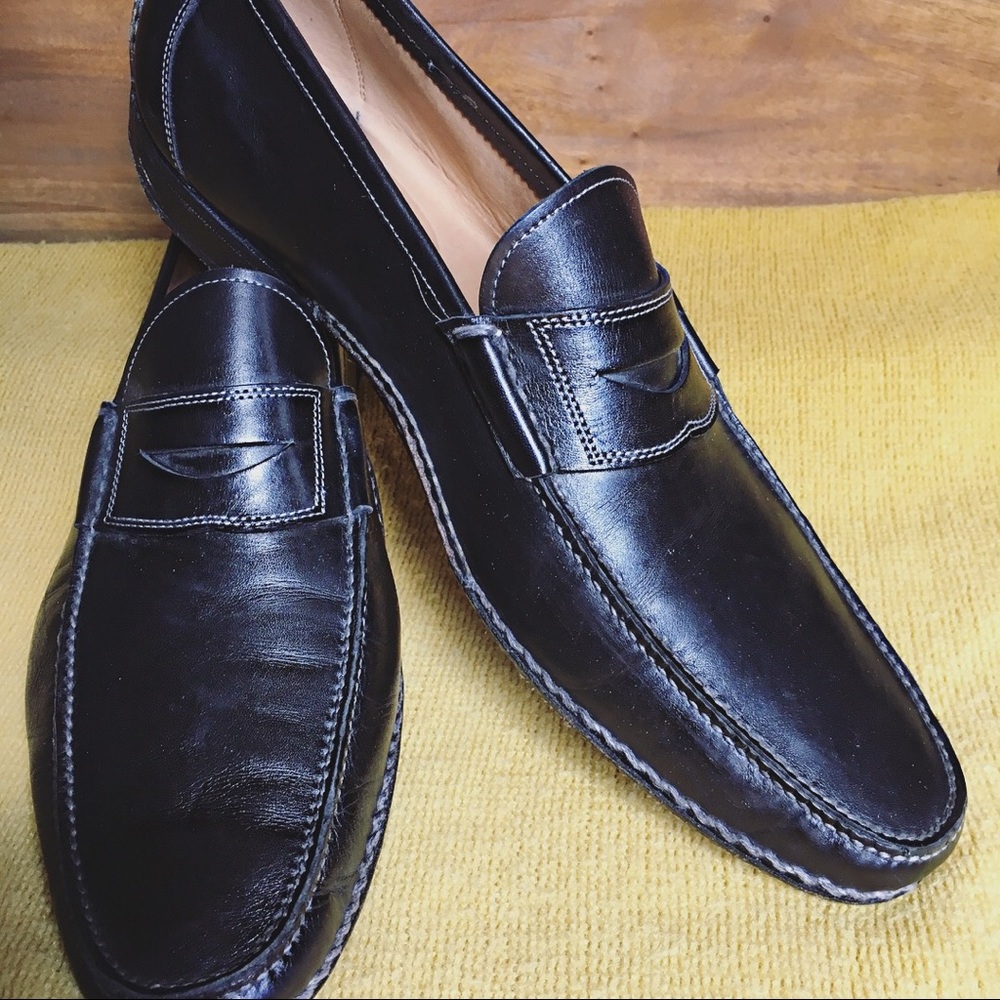 Santoni Penny Loafers